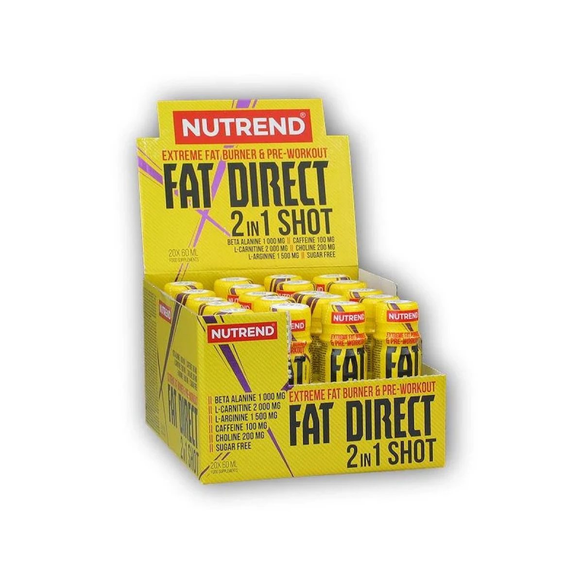 Nutrend Fat Direct 2 in 1 shot 20 ampulí · záber 1