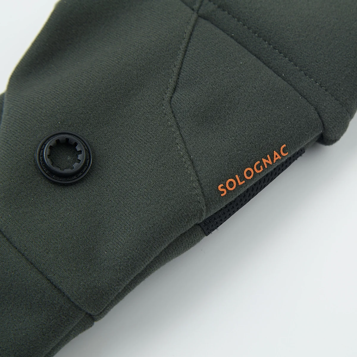 SOLOGNAC Bezprstové hrejivé softshellové rukavice 500 zelené 2XL-3XL · záber 2