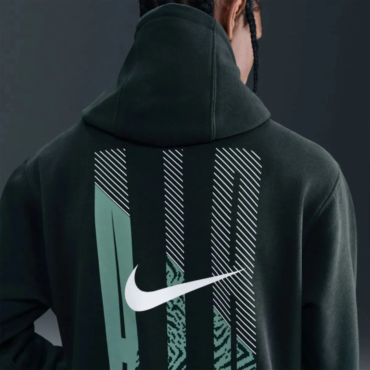 Pánska mikina s kapucňou NIKE M NK AIR PO HOODIE SEAWEED · záber 4