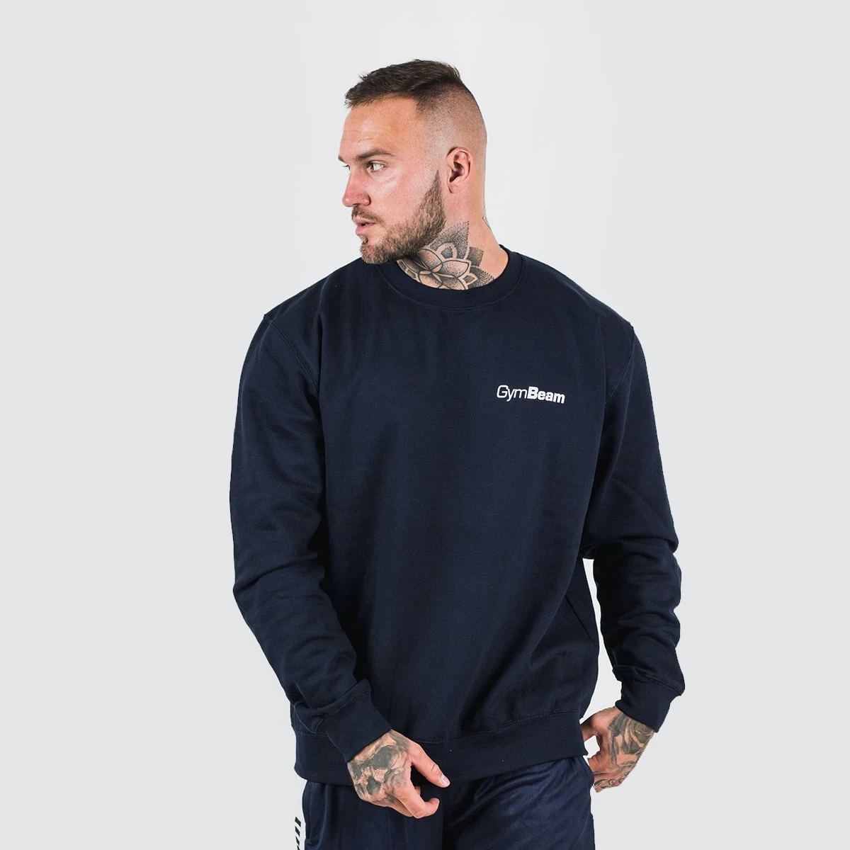 GymBeam Dukserica PRO Jumper French Navy - Veličina: S | Boja: Plava | Težina: 0,35 g | Pakiranje: 36 · záber 1