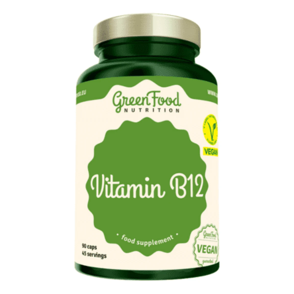 GREENFOOD Vitamín B12 90 kapsúl · záber 1