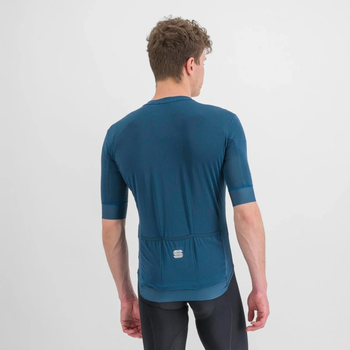 Pánský cyklistický dres s krátkým rukávem SPORTFUL Monocrom jersey, blue sea · záber 3