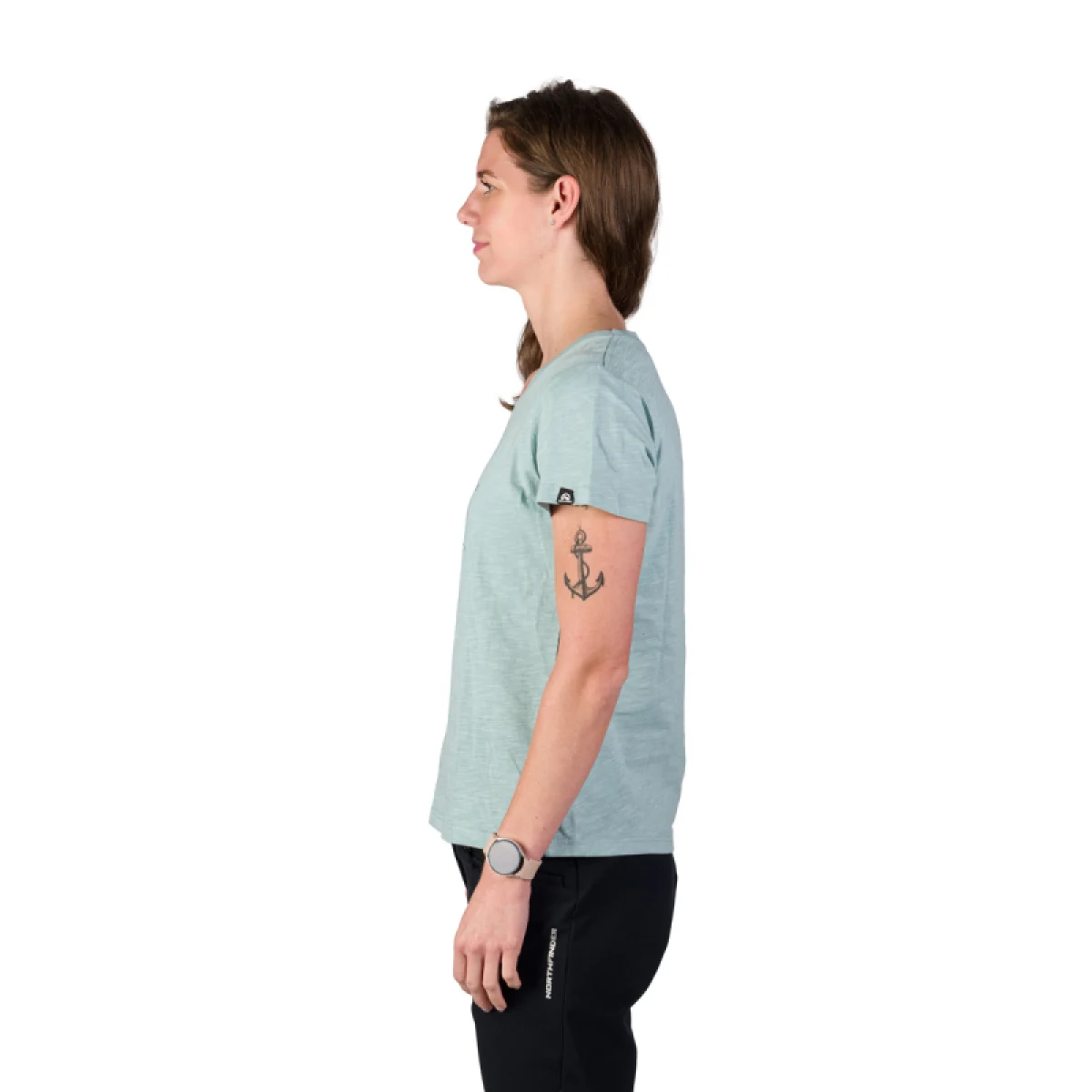 Dámske turistické tričko s krátkym rukávom NORTHFINDER HELENA-368skyblue · záber 4