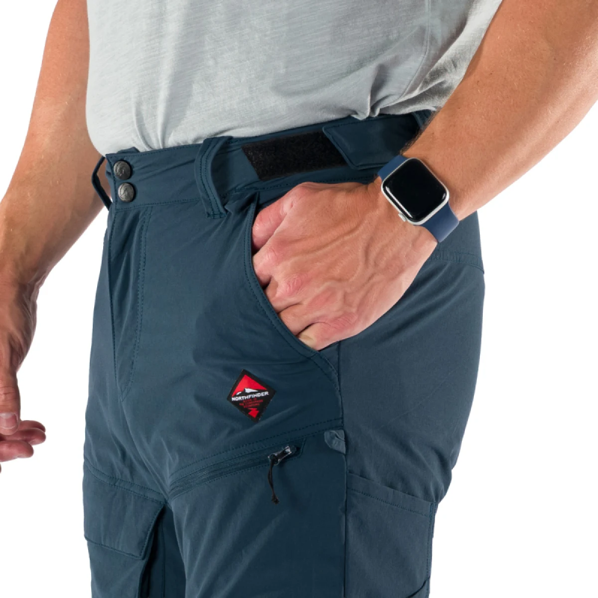 Pánske turistické nohavice NORTHFINDER SOCRATES-526inkblue · záber 5