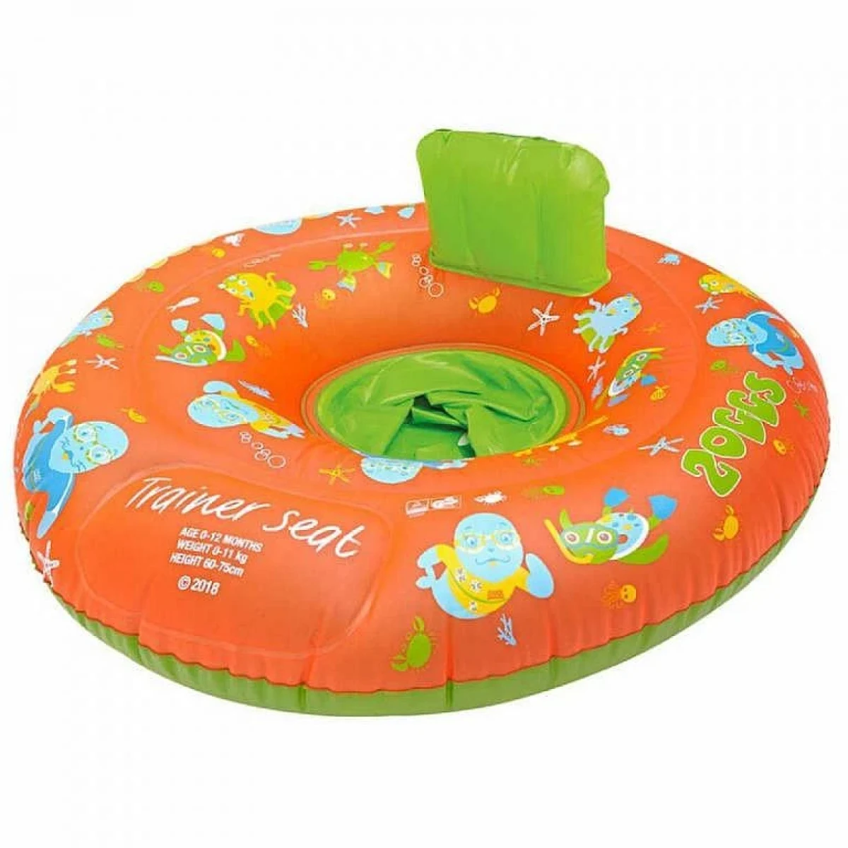 HEAD Nafukovací kruh Zoogs TRAINING SEAT do 11 kg oranžová · záber 1