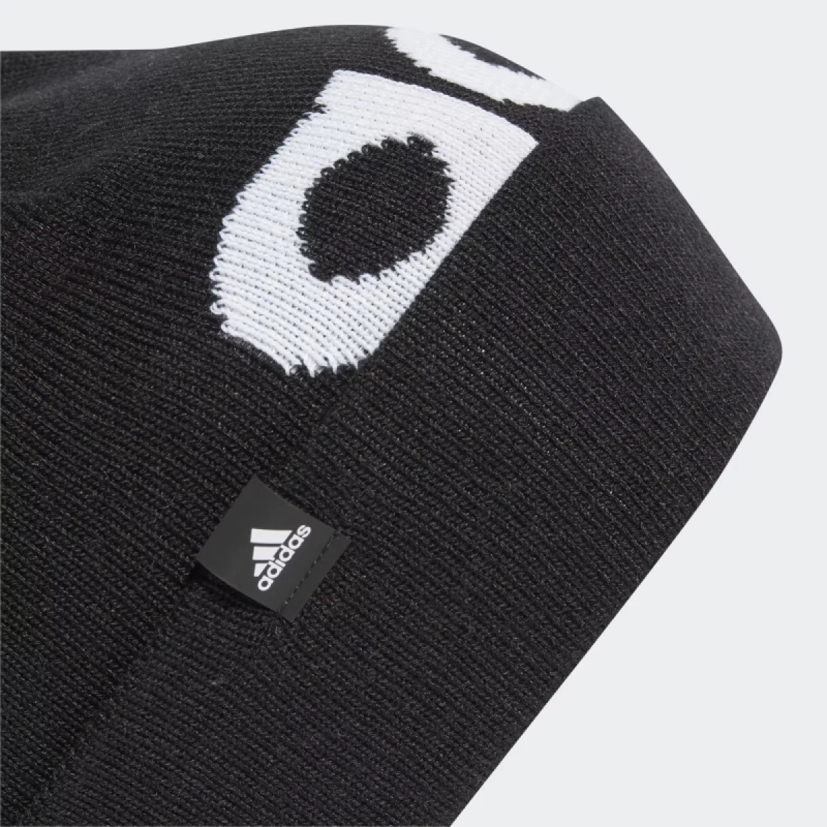 Dámská zimní čepice ADIDAS POMPOM BEANIE BLACK WHITE · záber 4