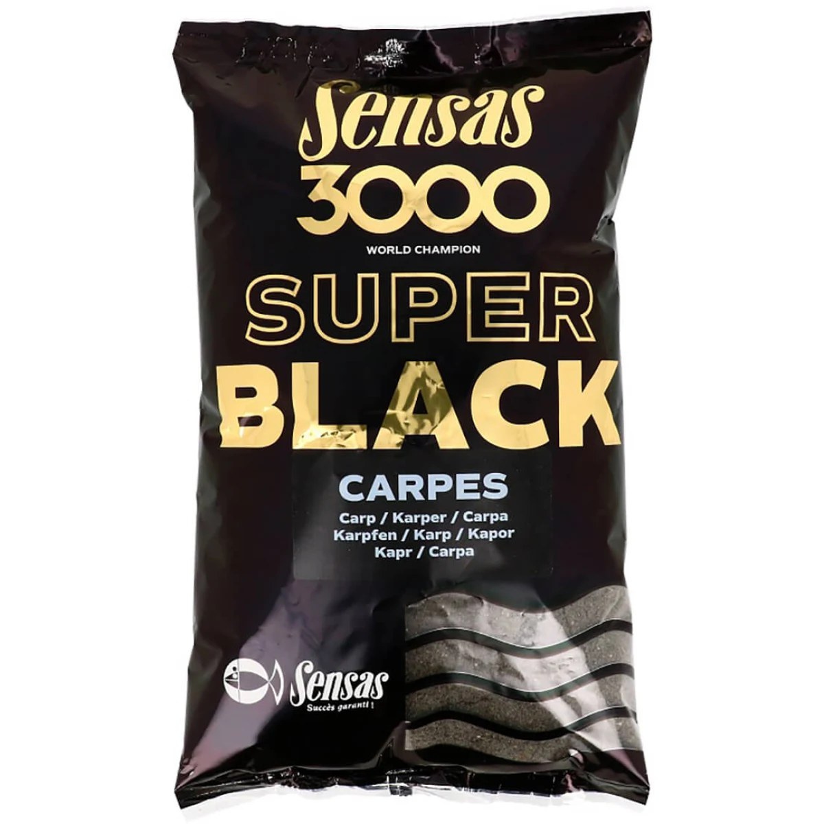 Sensas kŕmenie 3000 Super BLACK 1kg Bremes · záber 1