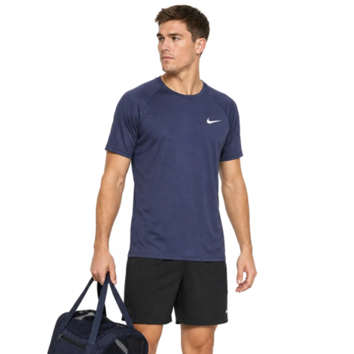 Pánske tréningové tričko s krátkym rukávom NIKE SWIM ESSENTIAL MIDNIGHT NAVY-MIDNIGHT NAVY · záber 1