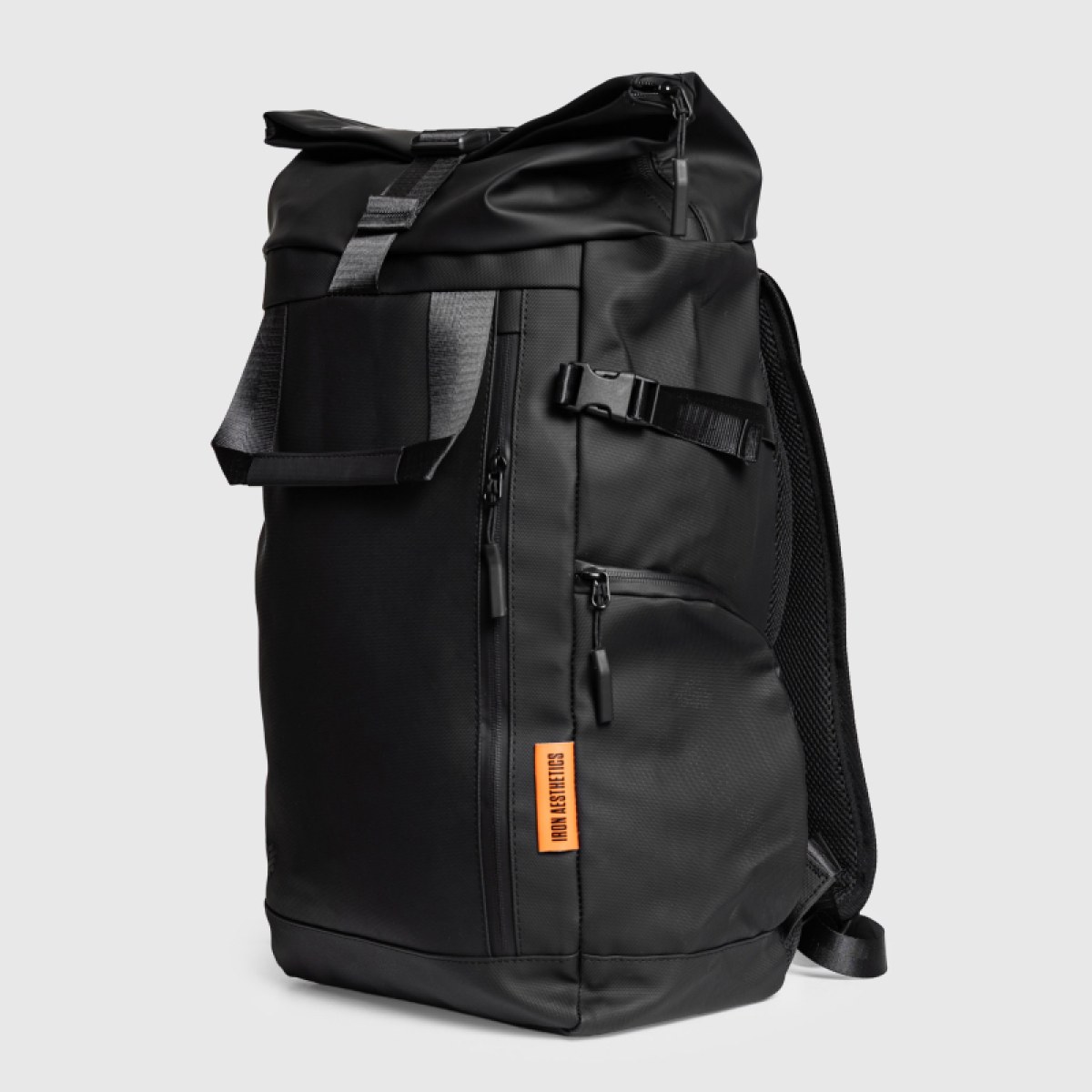 Rolltop hátizsák Iron Aesthetics Urban Pro, fekete · záber 1