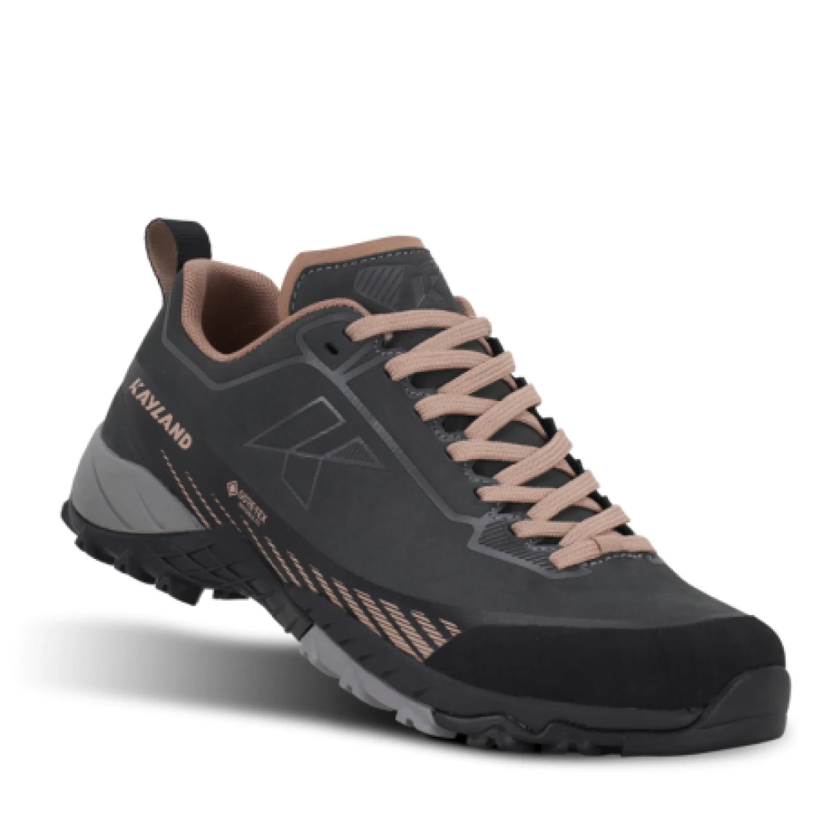 Dámská nízká turistická obuv KAYLAND Tuono Leather GTX W dark grey rose · záber 1