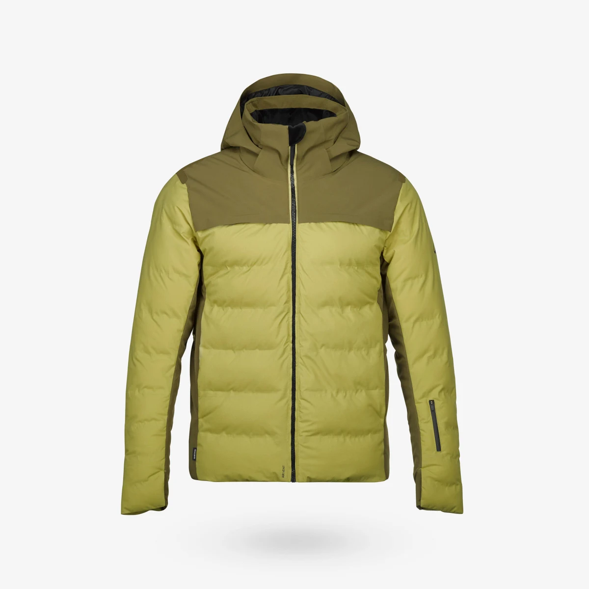 WEDZE Pánska lyžiarska/snowboardová bunda Warm 500 béžová L · záber 1