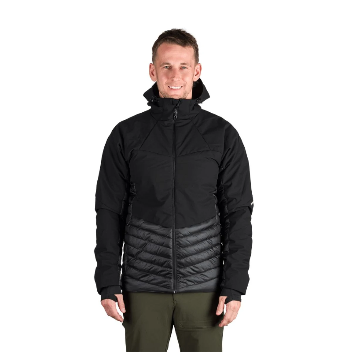 Pánská turistická bunda NORTHFINDER EMERYK-270blackblack · záber 2