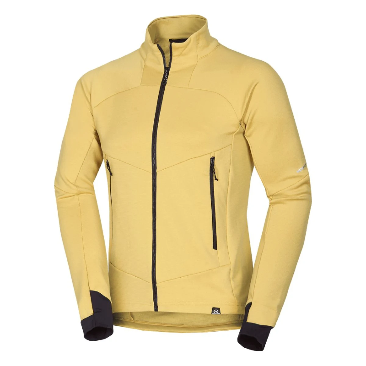 Pánska turistická flisová mikina so zipsom NORTHFINDER JACINTO-520mustard · záber 5