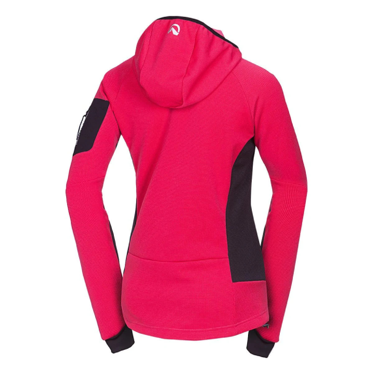 Dámská turistická mikina se zipem NORTHFINDER MARCELLA-577cherryblack · záber 5