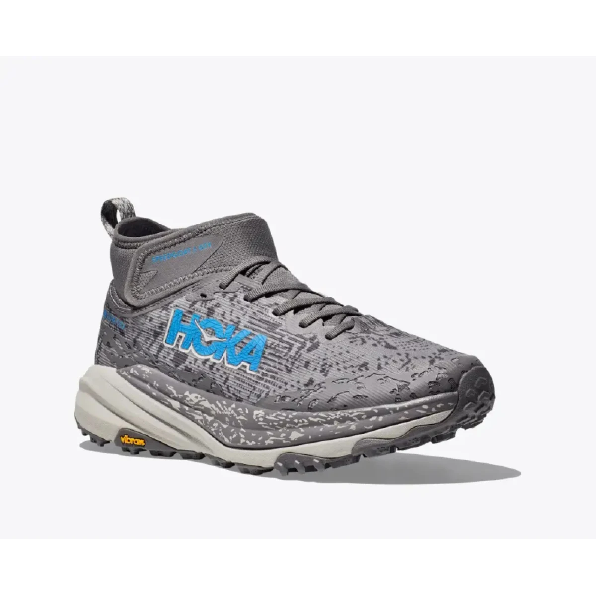 Pánská běžecká trailová obuv HOKA Speedgoat 6 Mid GTX satellite grey stardust · záber 3