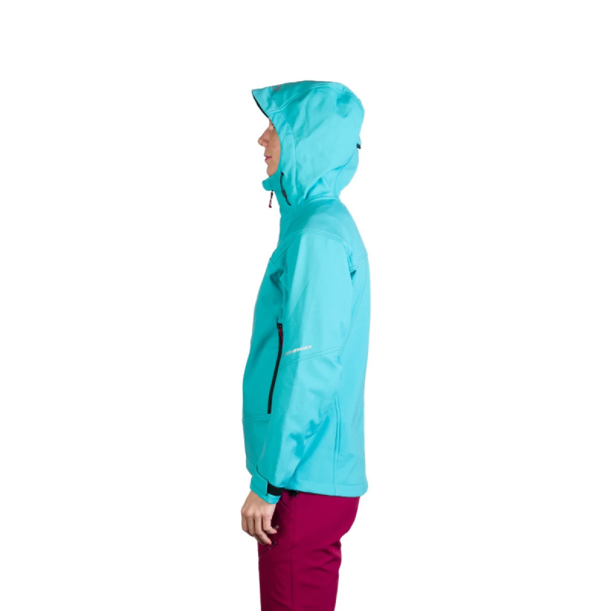 Dámská turistická softshellová bunda NORTHFINDER TINA-396lightblue · záber 4