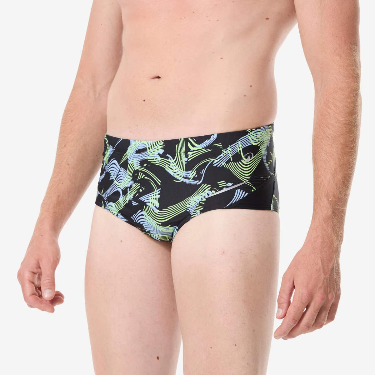 DECATHLON Pánske slipové plavky All Vibe čierne M · záber 1