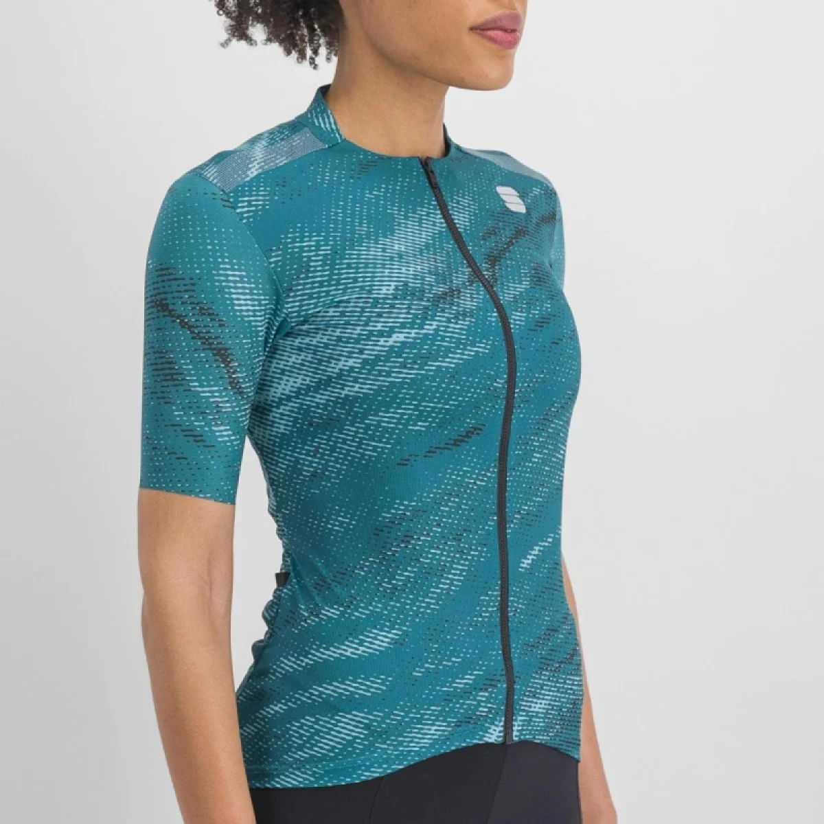 Dámský cyklistický dres s krátkým rukávem SPORTFUL Cliff supergiara w jersey, shade spruce · záber 4