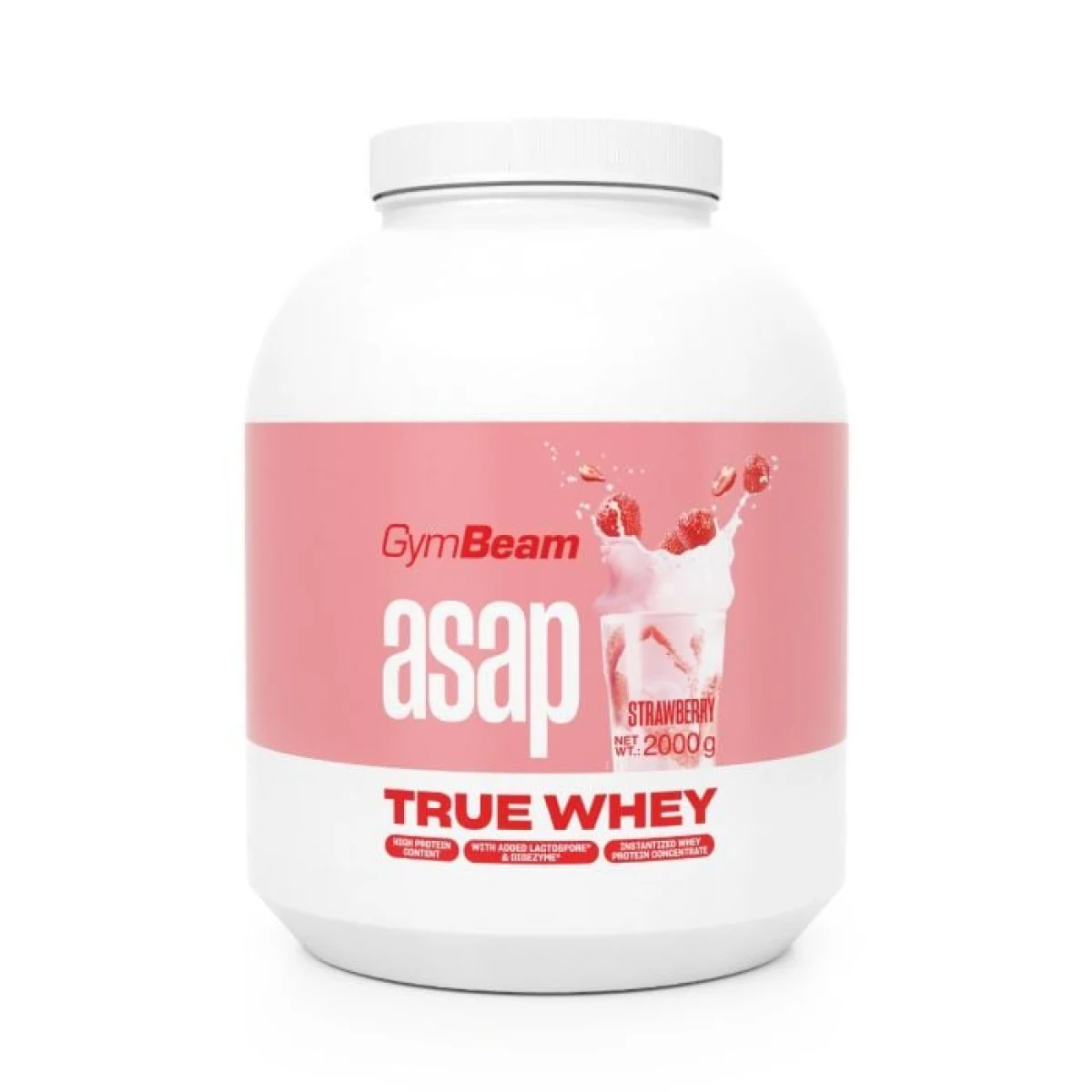 GymBeam ASAP True Whey jahoda · záber 8