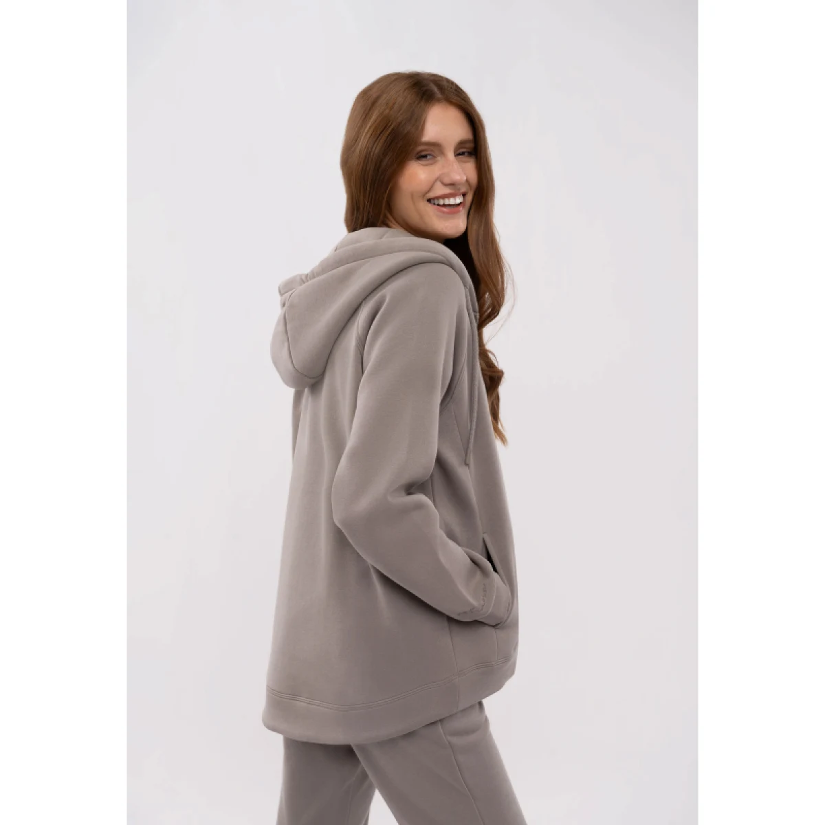Dámská zateplená mikina se zipem VOLCANO TIFFI-102-BEIGE · záber 2