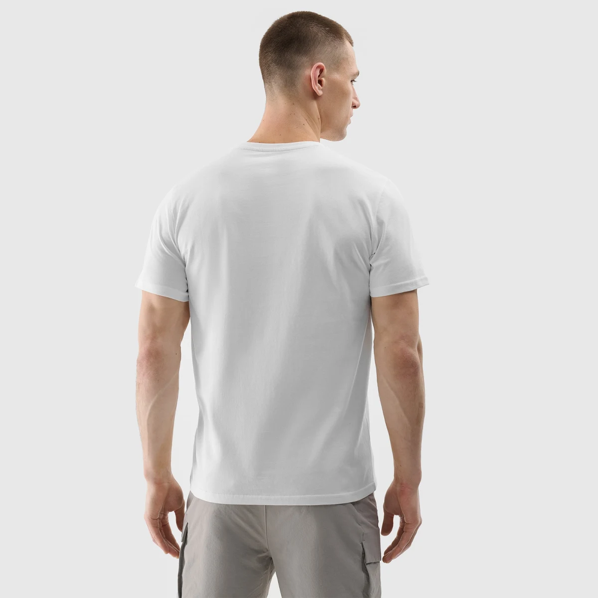 Tričko regular s potiskem unisex 4F x Drift Masters - bílé · záber 2