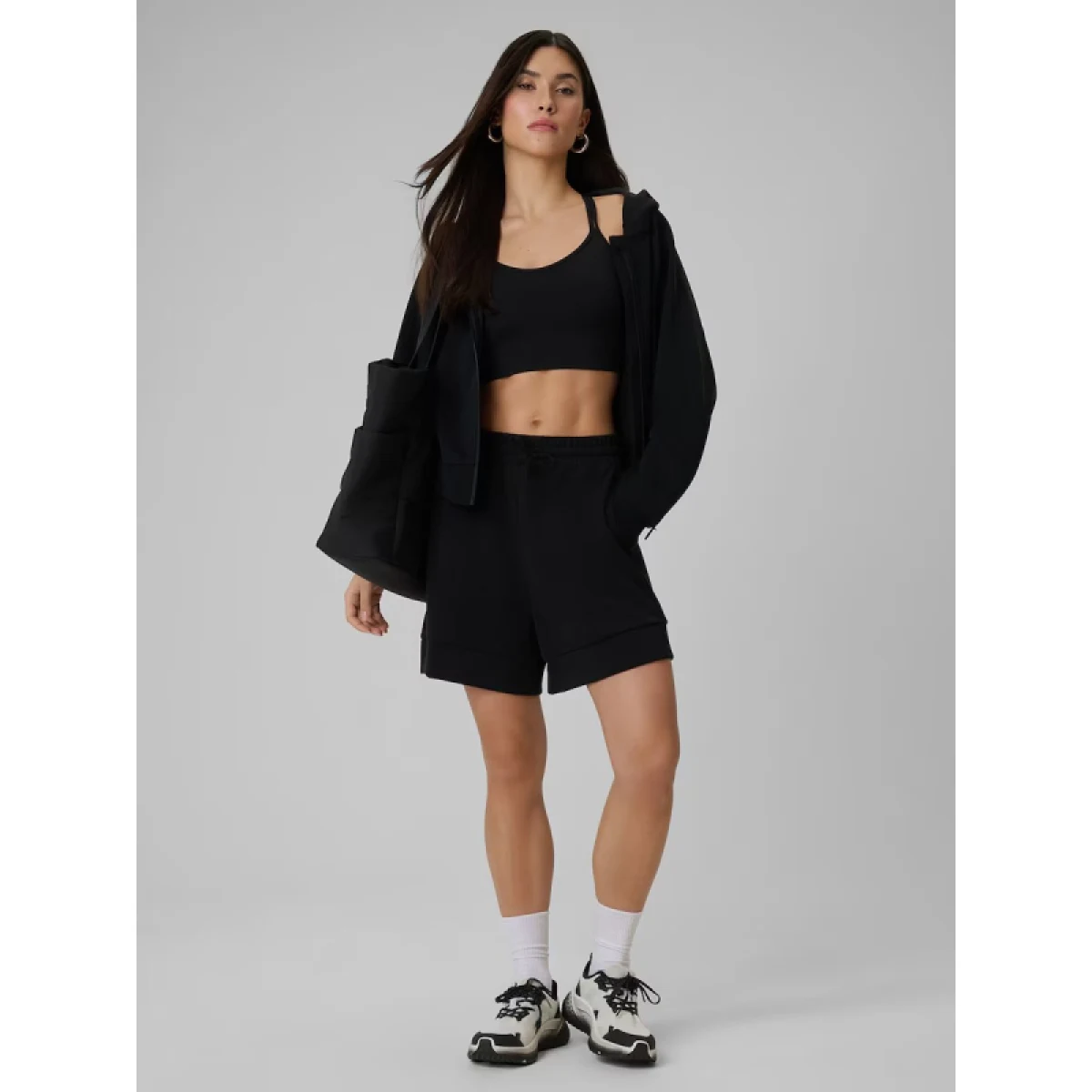 Dámské kraťasy 4F SHORTS CAS F717-20S-DEEP BLACK · záber 4