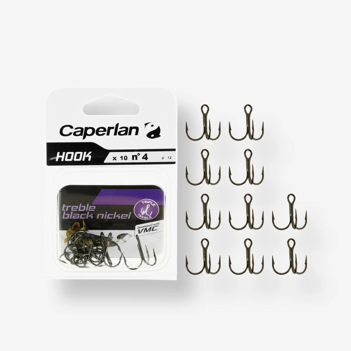 CAPERLAN Rybársky trojháčik Hook Triple Black Nickel 2 · záber 1