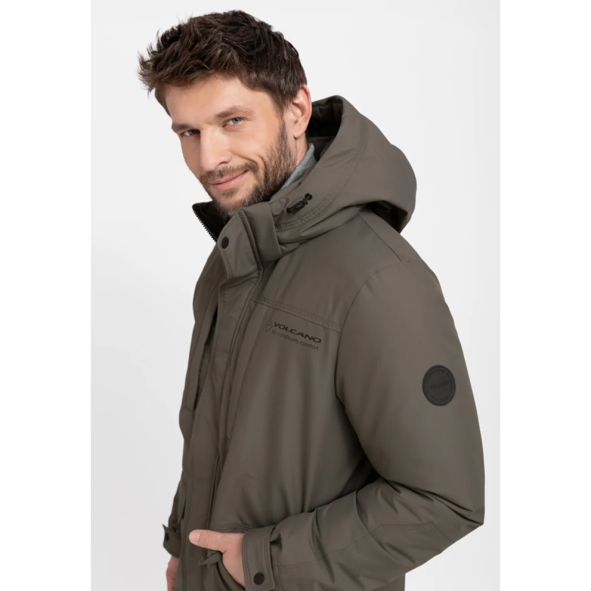 Pánská bunda VOLCANO J-HEROS-500-BROWN · záber 4