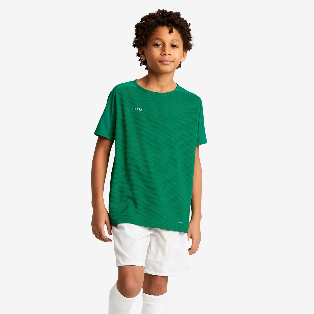 KIPSTA Futbalový dres s krátkym rukávom Viralto Club zelený 7-8 r (123-130 cm) · záber 1