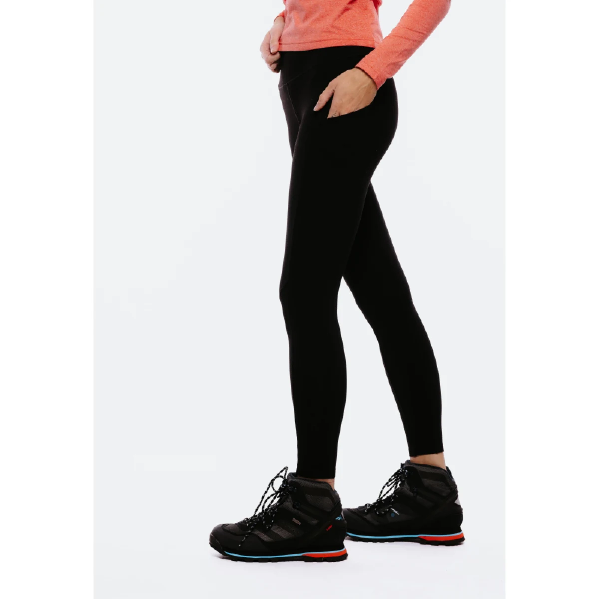 Dámské turistické zateplené legíny EVERETT RUNNA II black · záber 3