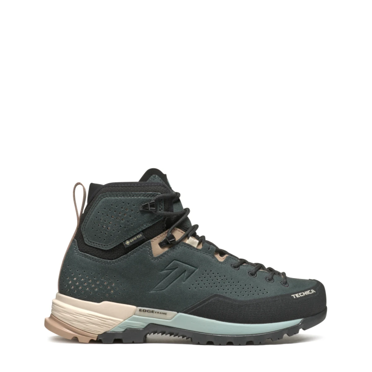 Dámská kotníková turistická celokožená obuv TECNICA Sulfur MID GTX Ws, navy grey light blue · záber 2