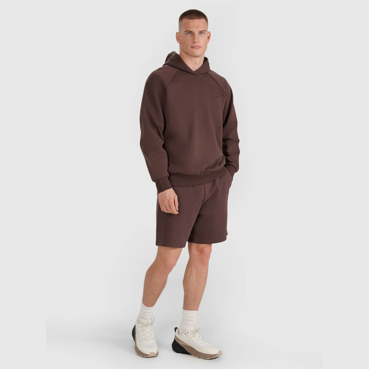 Teplákové šortky unisex - hnědé · záber 1