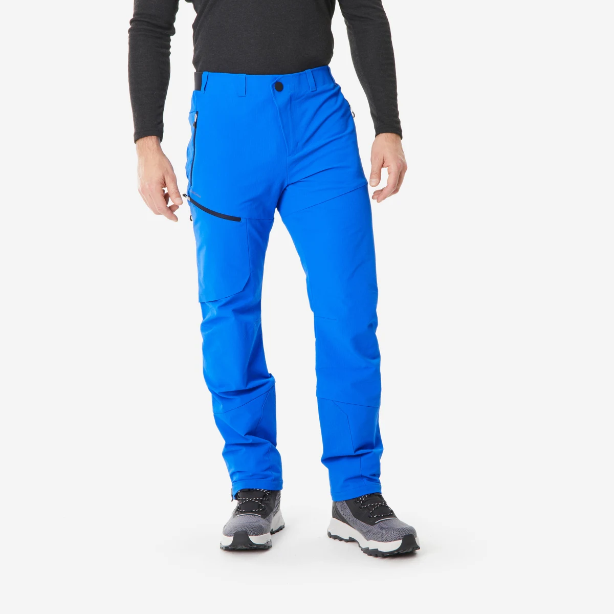QUECHUA Pánske vodoodpudivé turistické nohavice SH900 modré M (L33) · záber 1