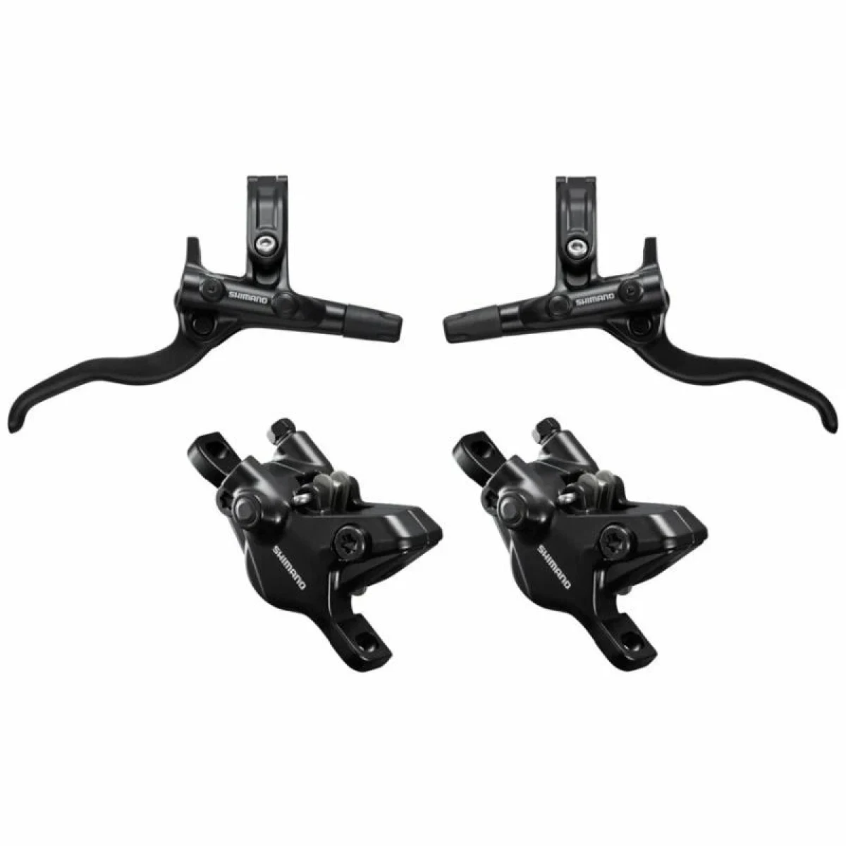Shimano brzda kotoučová Deore MT410 přední a zadní komplet bez kotoučů (zadní J-kit) · záber 1