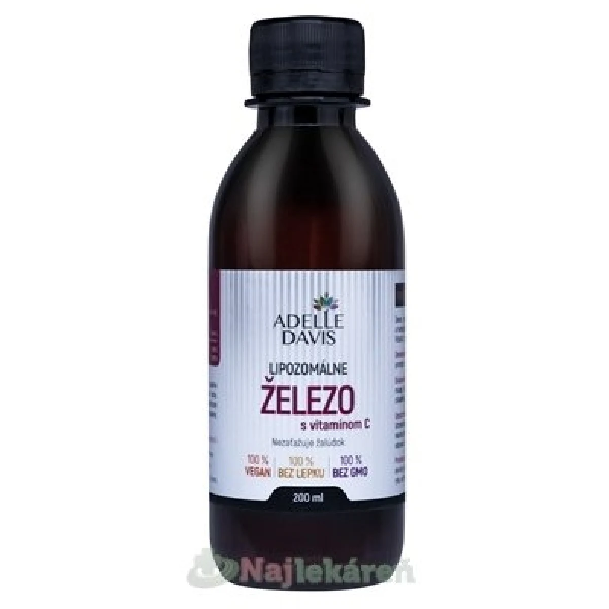 ADELLE DAVIS Lipozomálne železo s vitamínom C 200 ml · záber 1