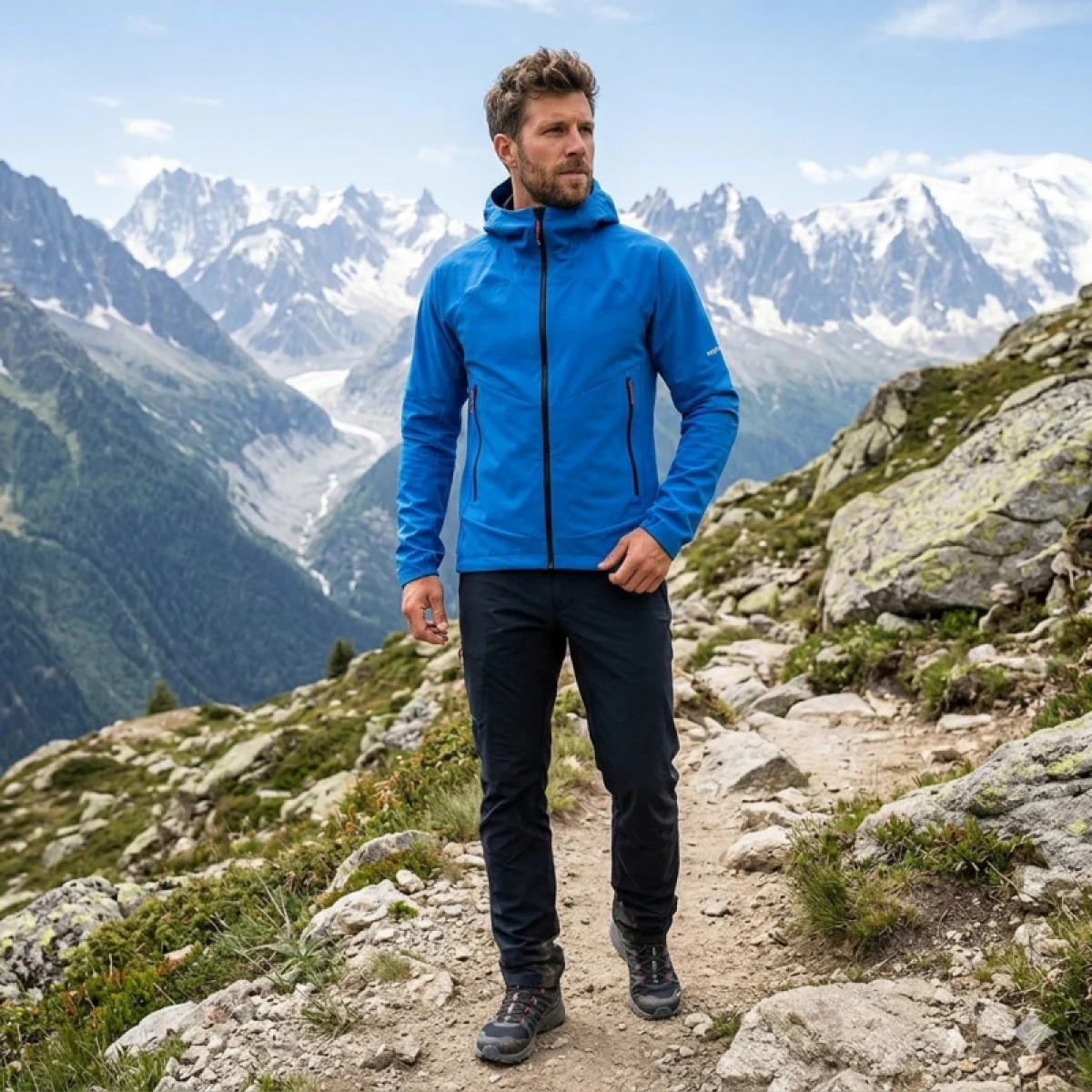 Pánska turistická bunda NORTHFINDER ABE-281blue · záber 5