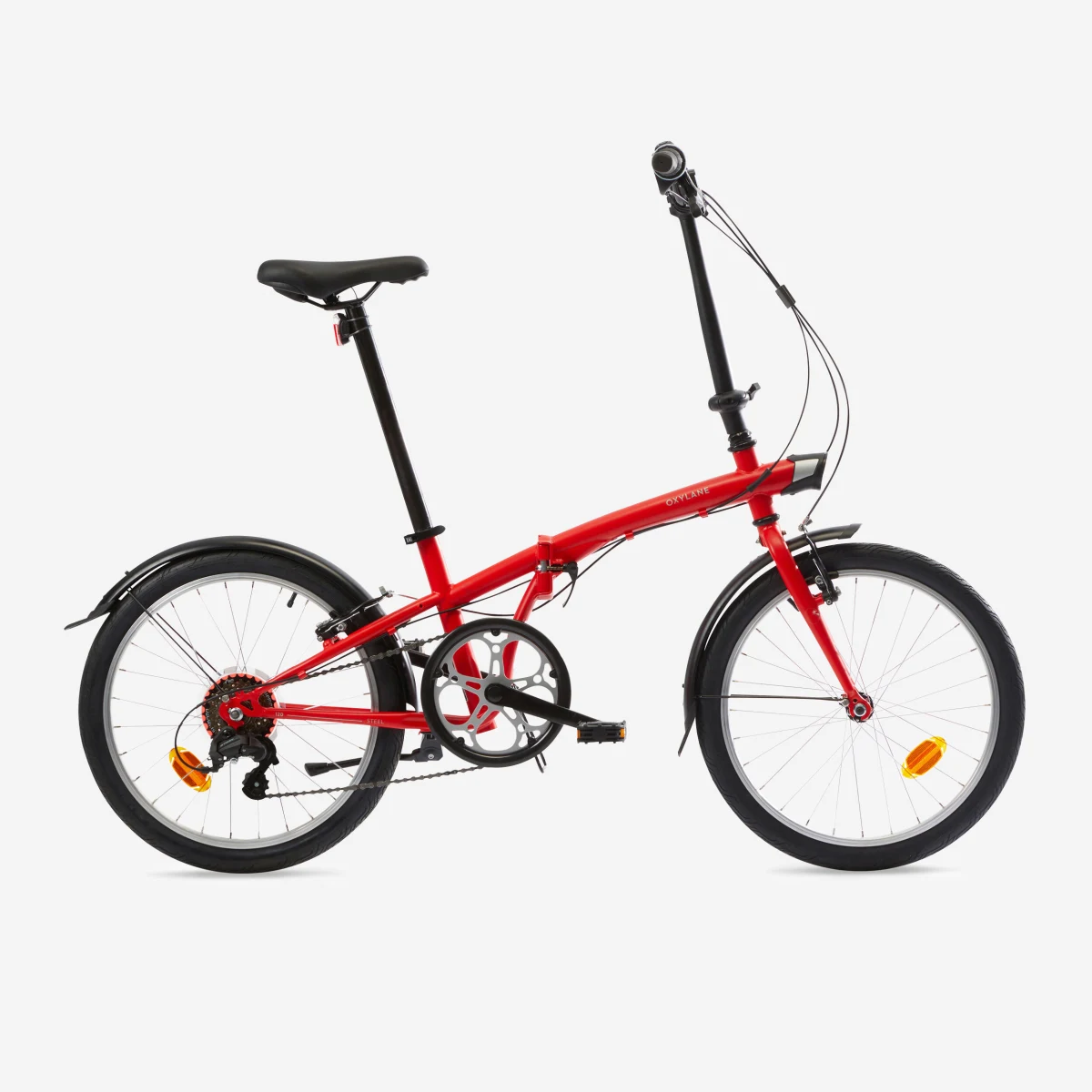 BTWIN Skladací bicykel Oxylane 120 červený jedna veľkosť · záber 1