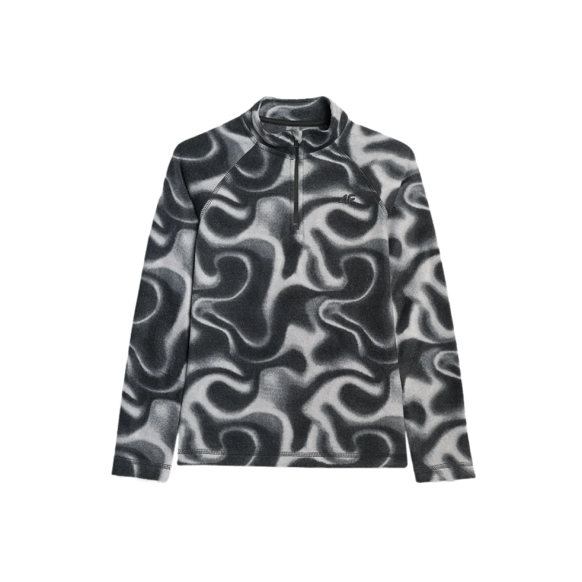 Dievčenská lyžiarska flisová mikina 4F JUNIOR FLEECE UNDERWEAR F061-4FJWAW25UFLEF061-93A-MULTICOLOUR 3 ALLOVER · záber 2