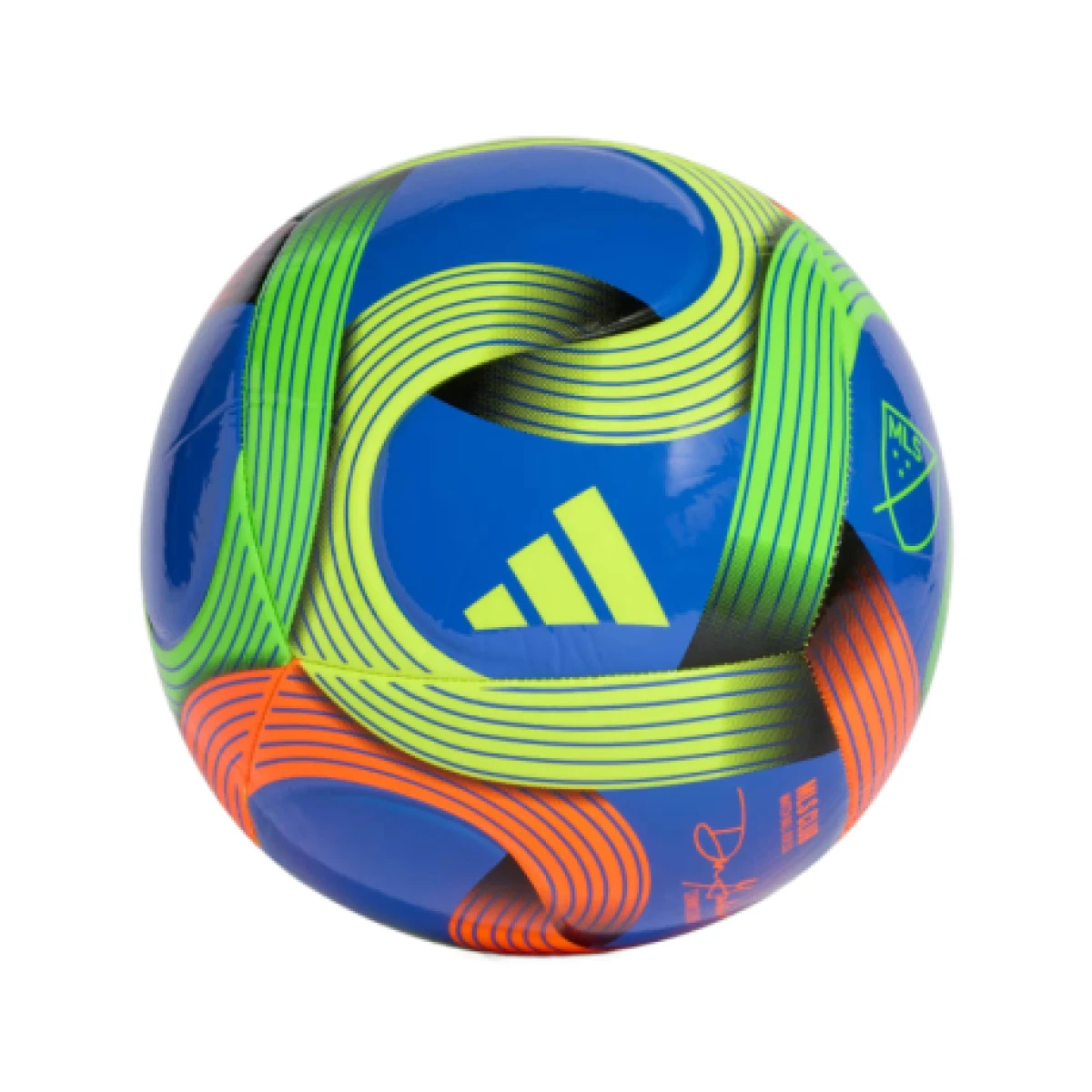 Futbalová lopta ADIDAS MLS CLB HIRBLU GREEN ORANGE · záber 1