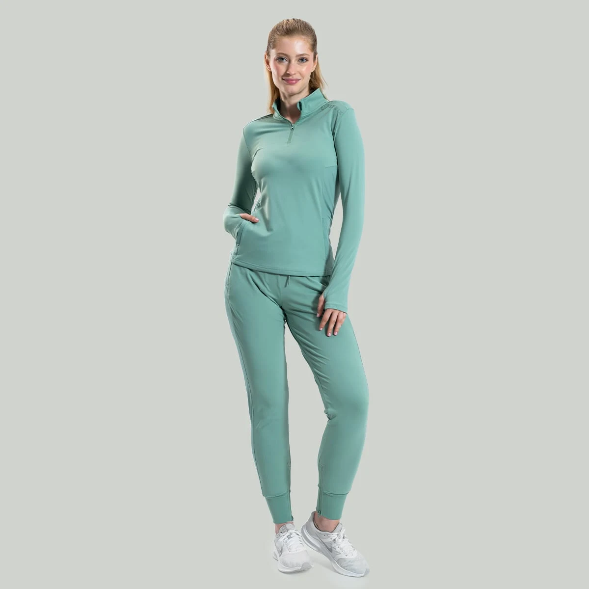 STRIX Dámské sportovní kalhoty ULTRA Agave - Velikost: L | Barva: Zelená | Hmotnost: 0,41 kg · záber 5