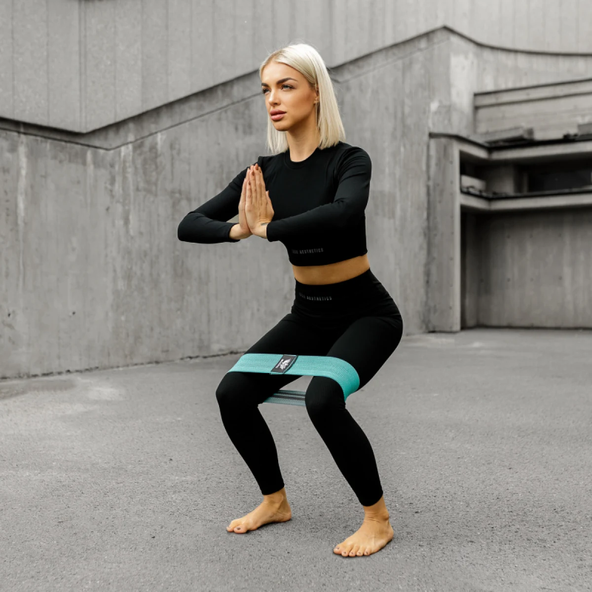 Dámsky Crop Top Iron Aesthetics Rib, čierny · záber 4