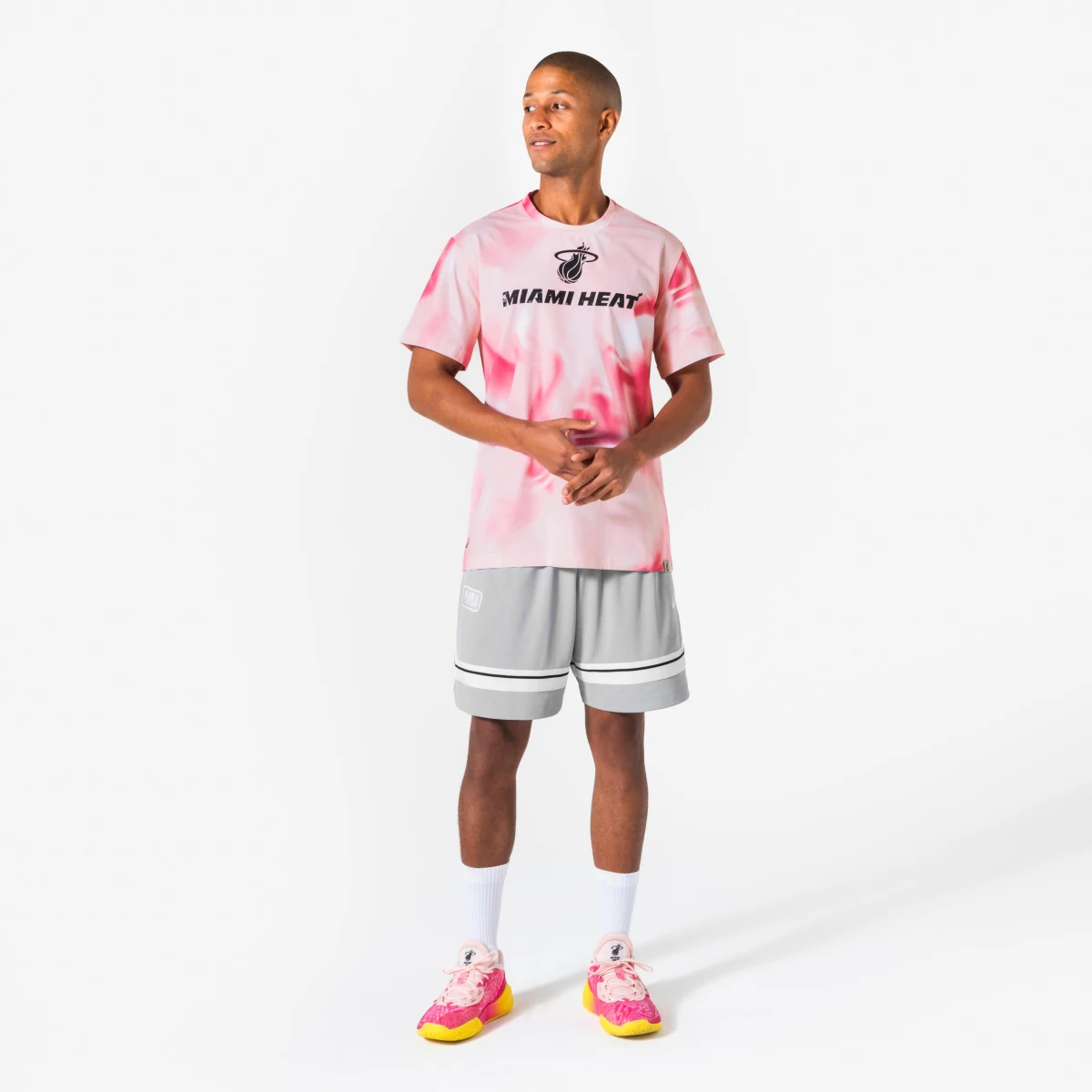 KIPSTA Unisex basketbalové tričko NBA Miami ružové M · záber 2