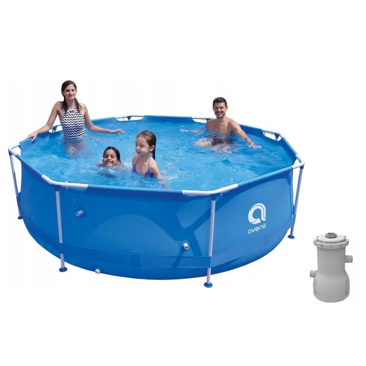 Bazén AVENLI Sirocco Blue 360 x 76 cm set s kartušovou filtráciou · záber 1