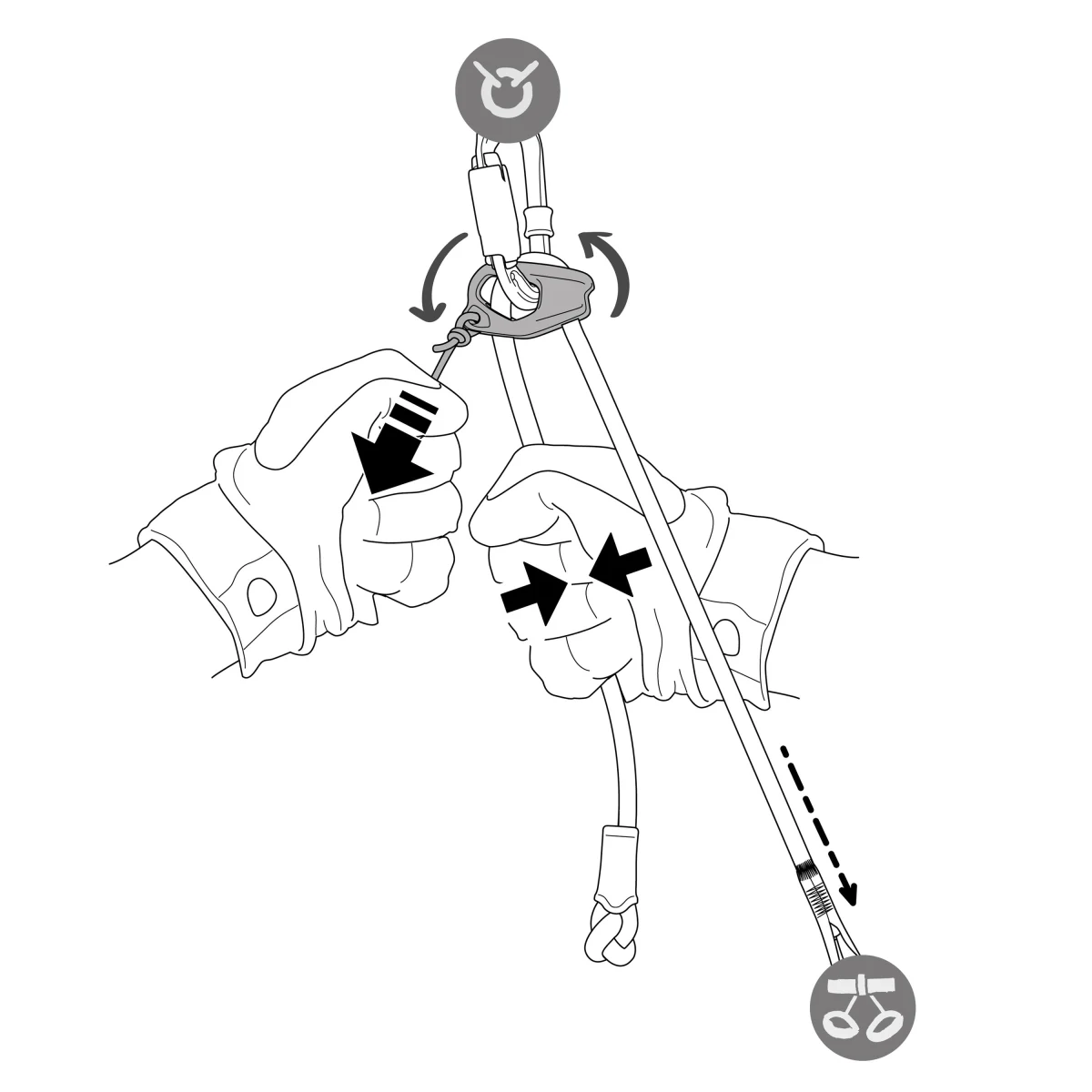 PETZL PETZL Connect Adjust nastaviteľná lezecká odsadacia slučka bez · záber 2