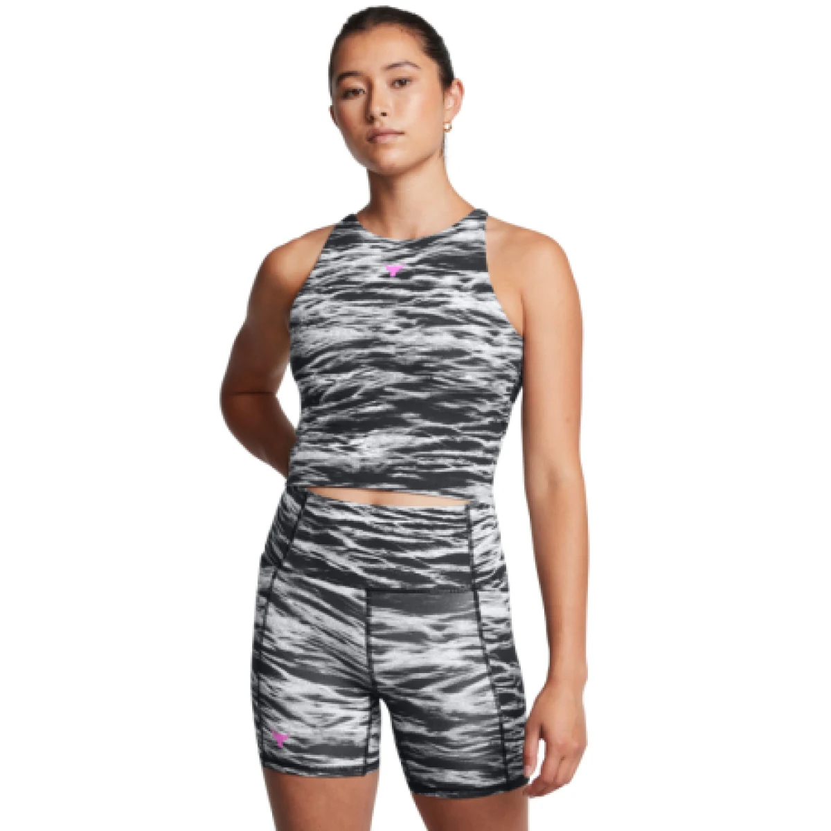 Dámská sportovní tréninková podprsenka UNDER ARMOUR PROJECT ROCK PROJECT ROCK Lets Go BTB Top Pt-BLK · záber 1