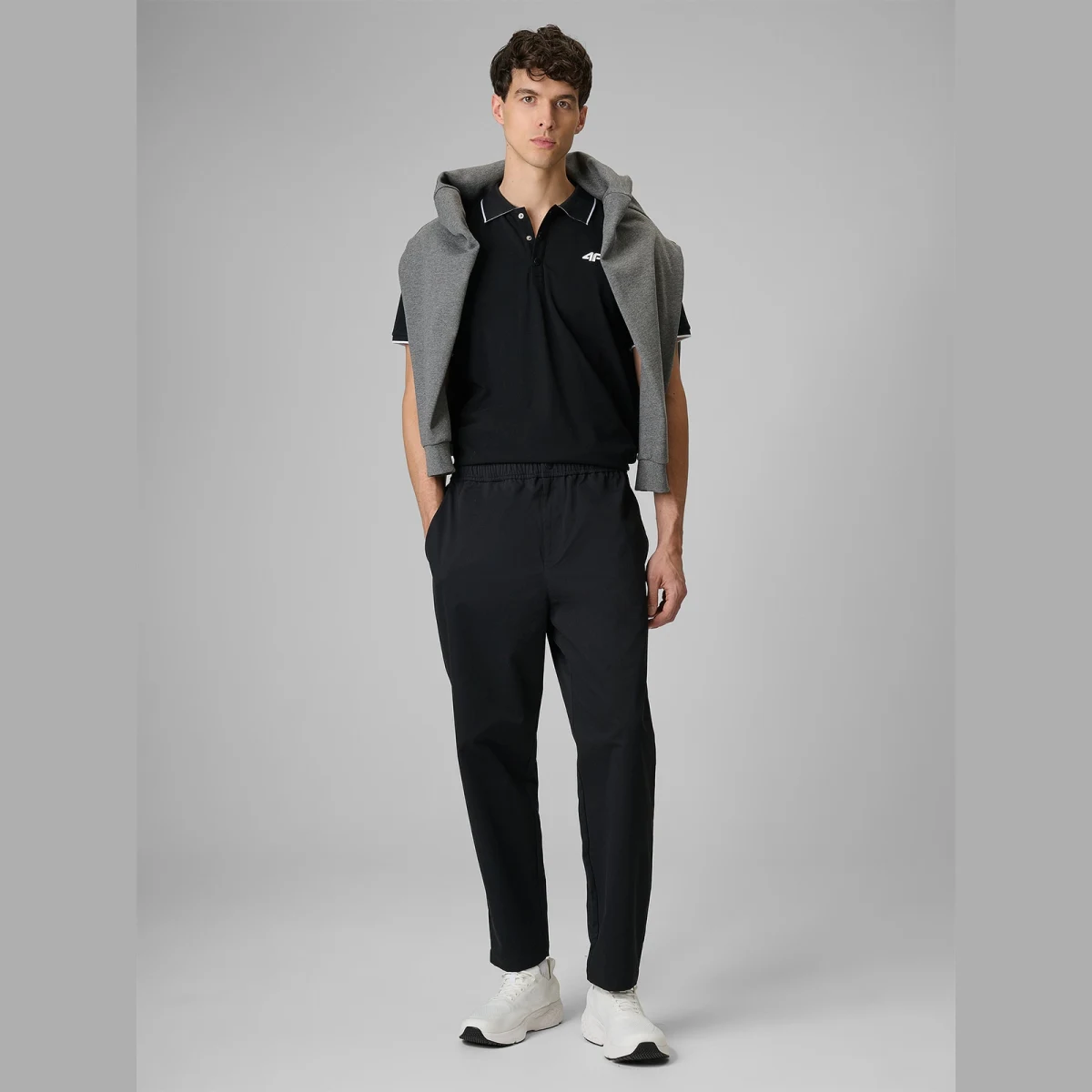 Pánské regular polo tričko - černá · záber 2
