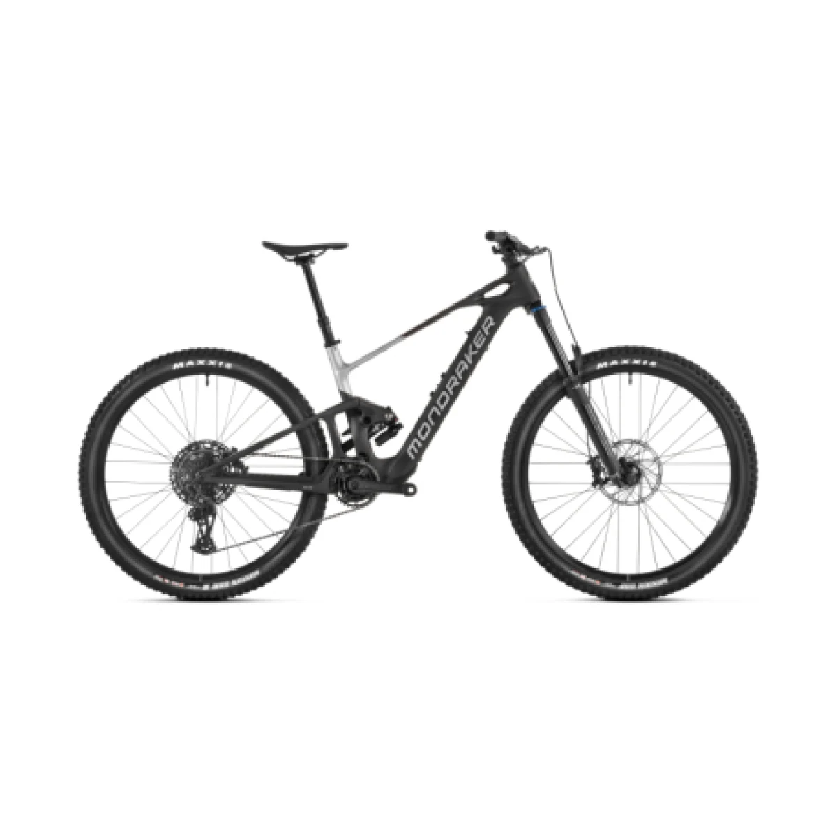 Horské elektrokolo MONDRAKER Neat R, carbon racing silver bronze · záber 1