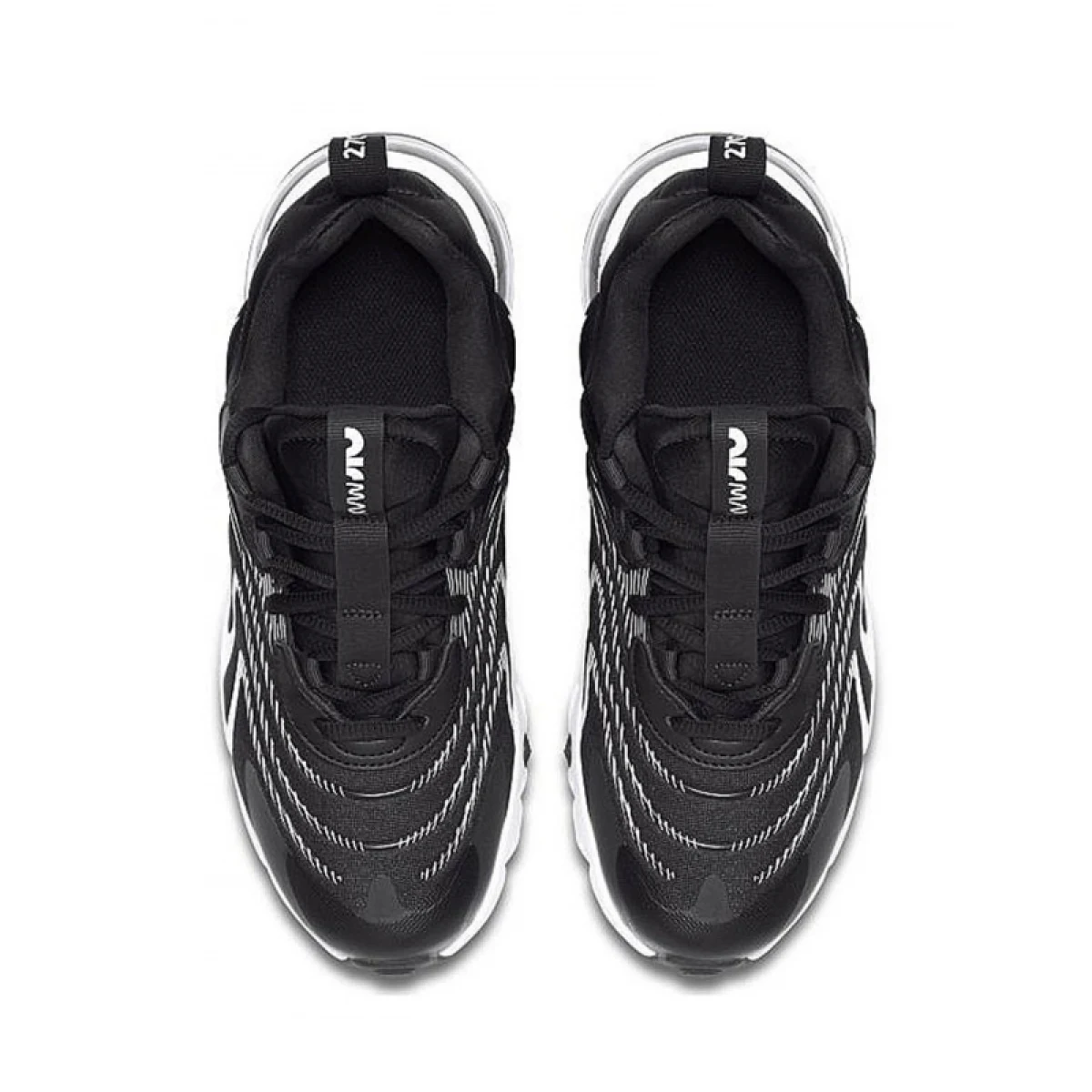 Chlapecká rekreační obuv NIKE Air Max 270 React ENG black white · záber 3