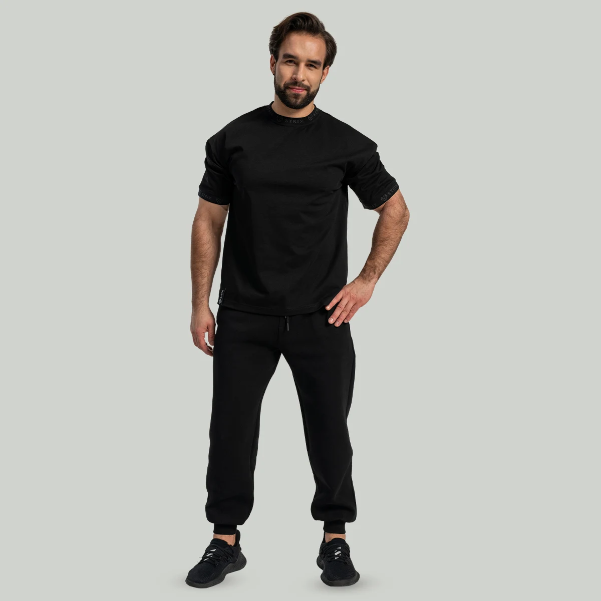 STRIX Muška majica Oversized Heavy Black - Veličina: XXL | Boja: Crna | Težina: 0,371 g | Pakiranje: 50 · záber 5