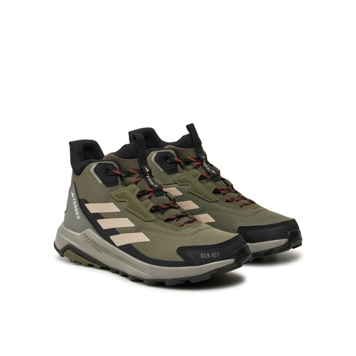 Pánska členková turistická obuv ADIDAS Terrex Anylander Mid R.Rdy M olive strata wonder beige core black · záber 2